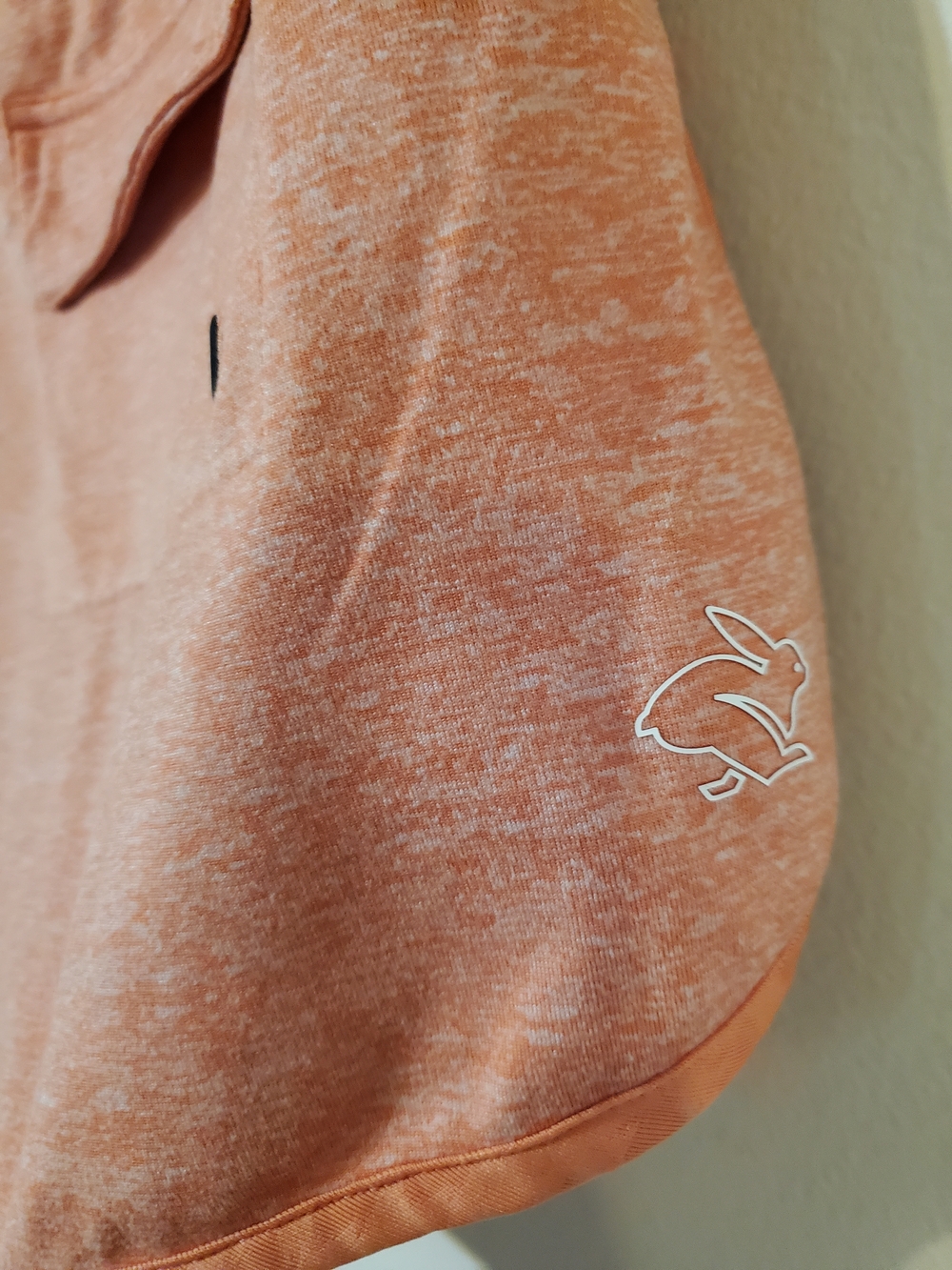 Rabbit Heathered Coral Peach Athletic Shorts Womens L - Picture 5 of 6